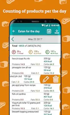 Download Hack Calorie counter [Premium MOD] for Android ver. 3.1