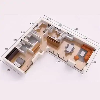 Download Hack Minimalist 3D house concept [Premium MOD] for Android ver. 1.0.3