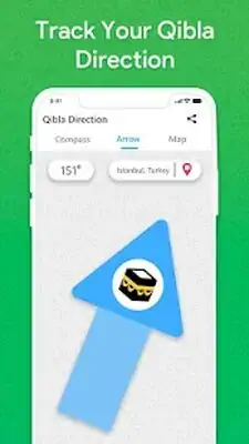 Download Hack Qibla Compass: Qibla Direction [Premium MOD] for Android ver. 2.7.10