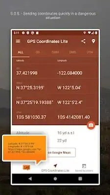 Download Hack GPS Coordinates Converter Lite [Premium MOD] for Android ver. 3.69