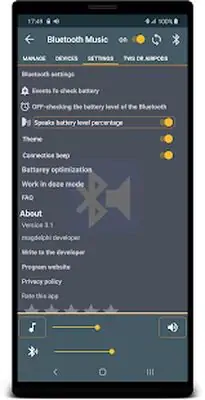 Download Hack Bluetooth Music Widget Battery MOD APK? ver. 4.2