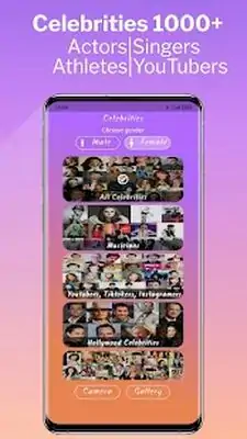 Download Hack Celebrity look alike Star by face without gradient MOD APK? ver. 1.1.1